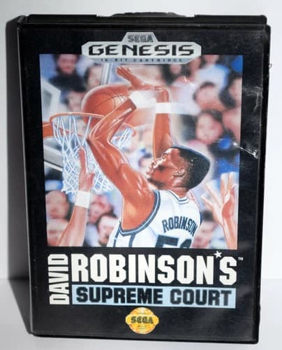 Sega Genesis Game - David Robinson's Supreme Court