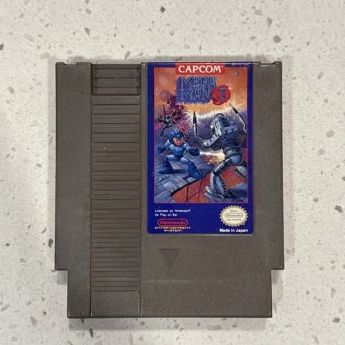 Mega Man 3 III (Nintendo NES) Authentic Cartridge Only - Tested - Free Shipping