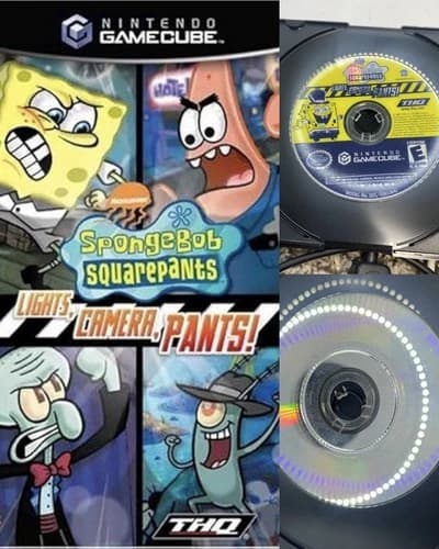 SpongeBob SquarePants: Lights, Camera, Pants (Nintendo GameCube, 2005) Disc Only