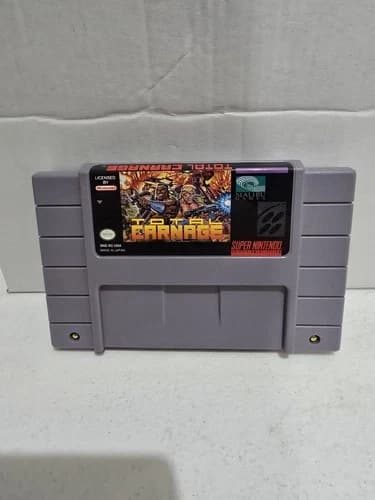 Total Carnage (Super Nintendo SNES) CARTRIDGE ONLY RARE TESTED AND WORKING!