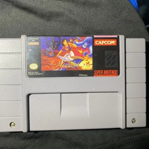 Disney's Aladdin Super Nintendo SNES Cartridge