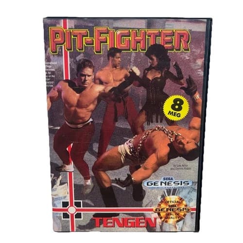 Pit-Fighter Sega Genesis TENGEN Complete in Box