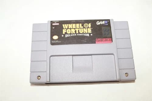 SUPER NINTENDO SNES - Wheel of Fortune Deluxe Edition - Video Game Cartridge