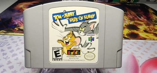 Tom and Jerry in Fists of Furry Nintendo 64 N64 Authentic Cleaned Tested Rare