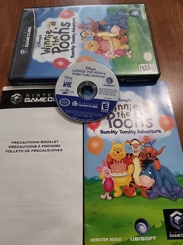 Winnie the Pooh's Rumbly Tumbly Adventure (Nintendo GameCube, 2005) Complete.