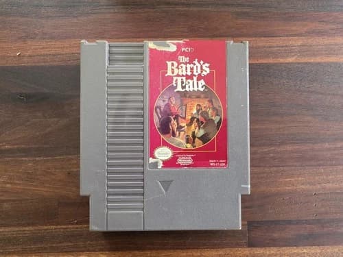 The Bard's Tale NES Video Game Cartridge Nintendo, 1991 Authentic Tested & Works