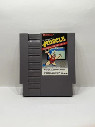 Tag Team Match: M.U.S.C.L.E. (Nintendo NES, 1986) Authentic Cart Only Tested