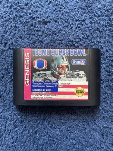 Tecmo Super Bowl (Sega Genesis, 1993) Cartridge Only