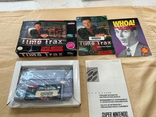 Time Trax (Super Nintendo, 1994) SNES Complete In Box