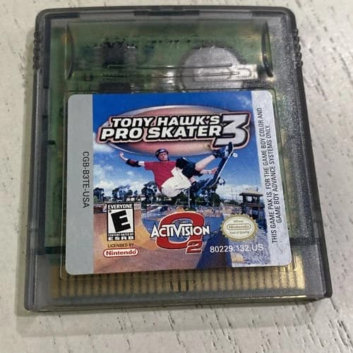 Nintendo Game Boy Color Authentic Tony Hawk's Pro Skater 3 Cart Only Tested