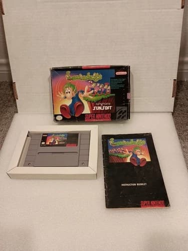 Lemmings (Super Nintendo Entertainment System, 1992) Complete CIB