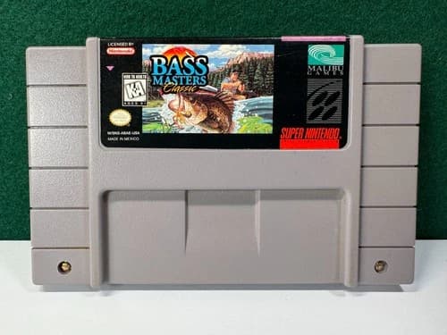 BASS Masters Classic (Super Nintendo SNES, 1995) Authentic. Working.