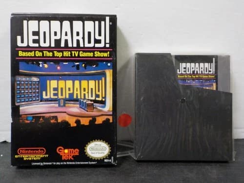 G1008 Jeopardy (Nintendo Entertainment System, 1985) Complete in Box CIB NES