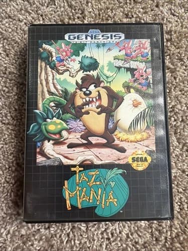 Taz-Mania (Sega Genesis, 1992) With manual CIB