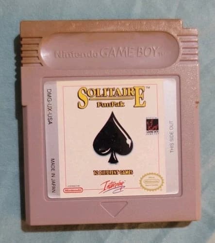 Solitaire FunPak (Nintendo Game Boy) Tested and Working