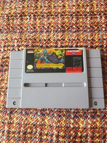 Super Ghouls 'N Ghosts Nintendo Snes Super Nintendo Tested Authentic