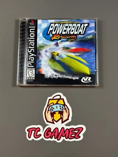 VR Sports Powerboat Racing PlayStation 1 PS1 CIB Complete Black Label