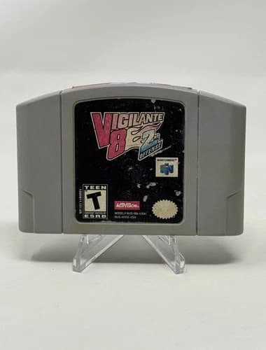 Vigilante 8 2nd Offense N64 Nintendo 64 Authentic Game Cartridge Cleaned Tested