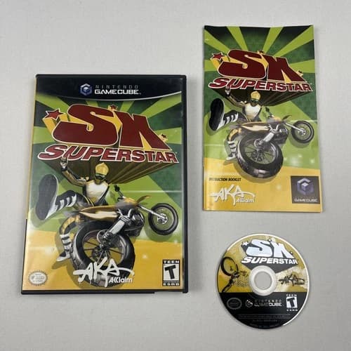 SX Superstar (Nintendo GameCube, 2003) CIB Complete Tested Retro Bike Video Game