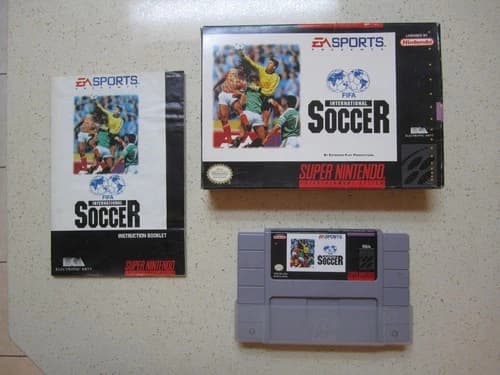 FIFA International Soccer (Super Nintendo, 1993 EA Sports) – CIB With Tray