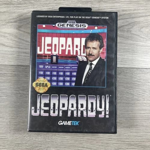 Jeopardy (Sega Genesis, 1992) CIB Complete w/Manual!