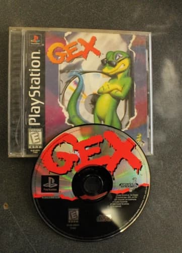 Gex PlayStation 1 PS1 Original Black Label Gex 1 Complete Tested CIB