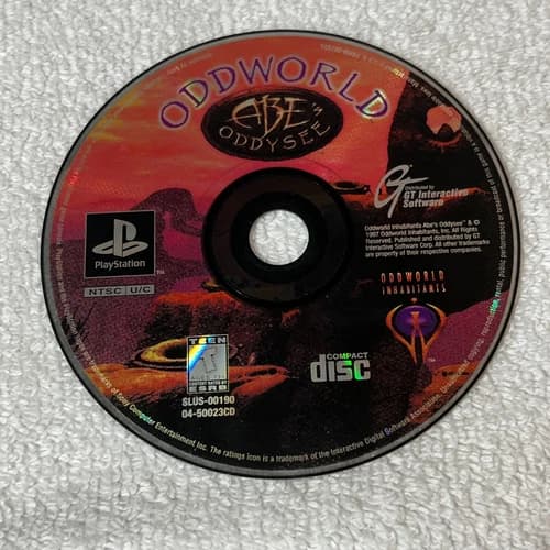 Oddworld: Abe's Oddysee PS1 Game Disc Only Sony PlayStation One
