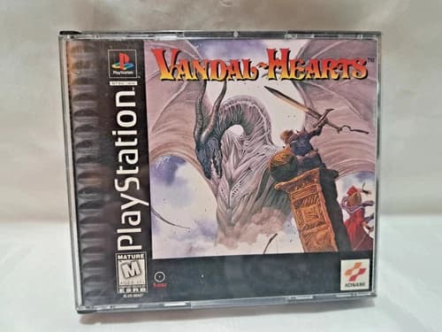 Vandal-Hearts (Sony PlayStation 1, 1997) PS1 Complete Excellent Tested Free Ship