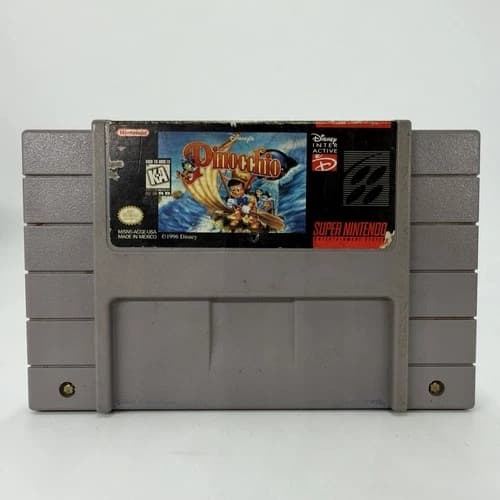 Disney's Pinocchio SNES Super Nintendo Genuine Cartridge Tested Working