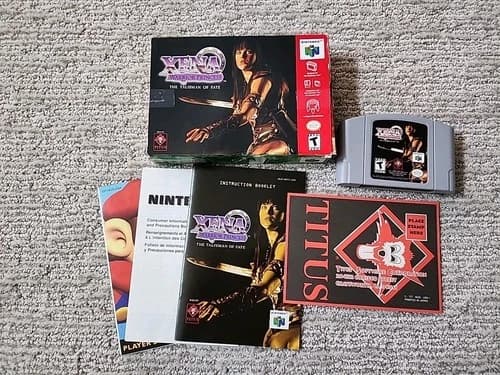 Nintendo 64 N64 XENA WARRIOR PRINCESS THE TALISMAN OF FATE in Box w Manual CIB!!