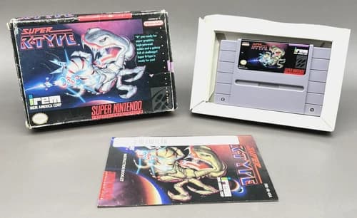 Super R-Type (Super Nintendo SNES 1991) Complete CIB w/ Manual Tested & Cleaned