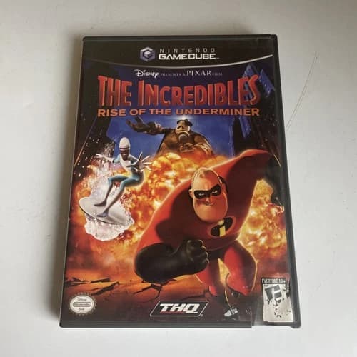 Incredibles: Rise of the Underminer (Nintendo GameCube, 2005) Complete w/Manual