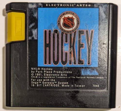 NHL 97 Sega Genesis Game Hockey Cleaned & Tested Labels Intact Used