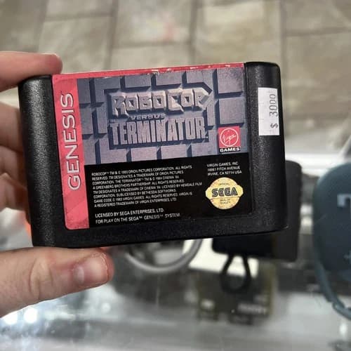 (RI4) RoboCop vs. The Terminator (Sega Genesis, 1993) Cartridge Only