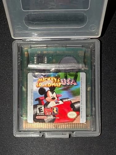 Mickey's Speedway USA (Nintendo Game Boy Color, 2001) CARTRIDGE TESTED
