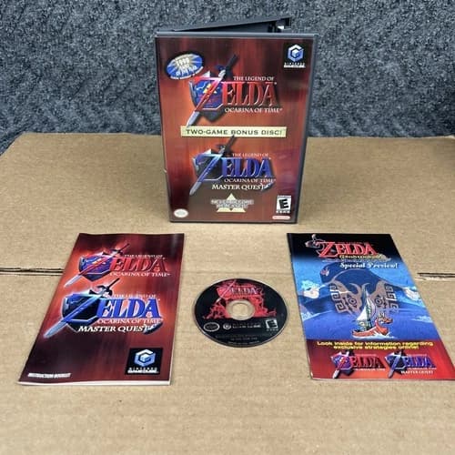 Legend of Zelda: Ocarina of Time Master Quest GameCube Edition, Complete in Box