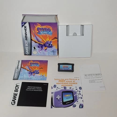 Spyro: Season of Ice (Nintendo Game Boy Advance, 2001) GBA CIB Complete