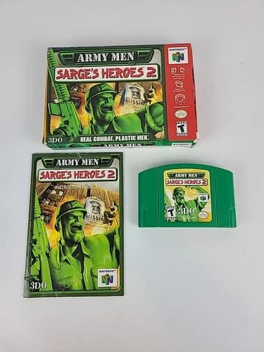 N64 CIB Army Men Sarges Heroes 2 SEE PHOTOS