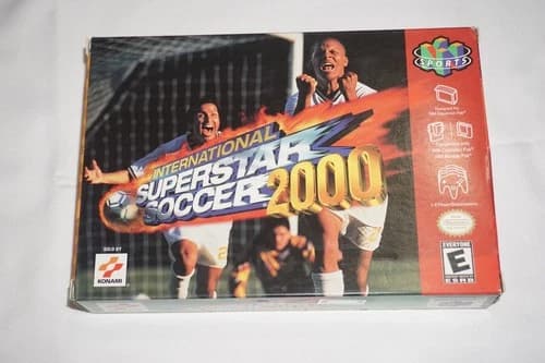 International Superstar Soccer 2000 (Nintendo 64 N64) Complete in Box CIB