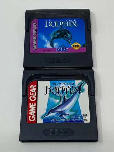 Sega Game Gear Ecco The Dolphin And Japanense Ecco The Dolphin II Game Only
