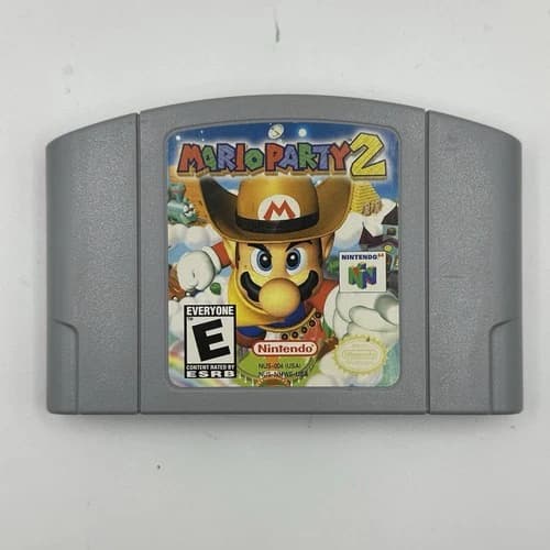 Mario Party 2 - Nintendo 64 N64 - Authentic Tested Cartridge Only