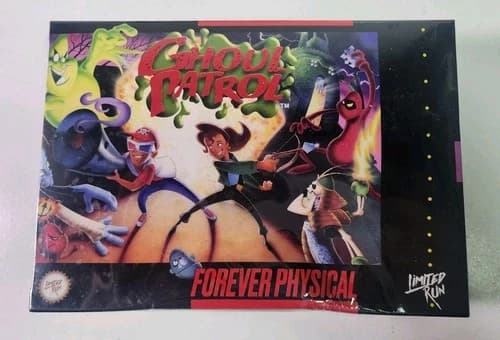 NEW LRG Ghoul Patrol SNES Limited Run Games Remaster/brew Grey Cartridge Version
