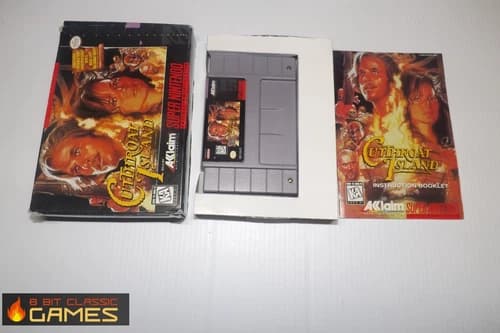 Cutthroat Island COMPLETE BOX - SUPER NINTENDO SNES - 131a