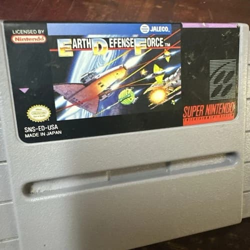 Super Earth Defense Force Super Nintendo Entertainment System Authentic Tested