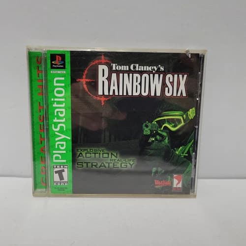 Tom Clancy's Rainbow Six (Sony PlayStation 1, 1999) PS1 Tested CIB- TESTED