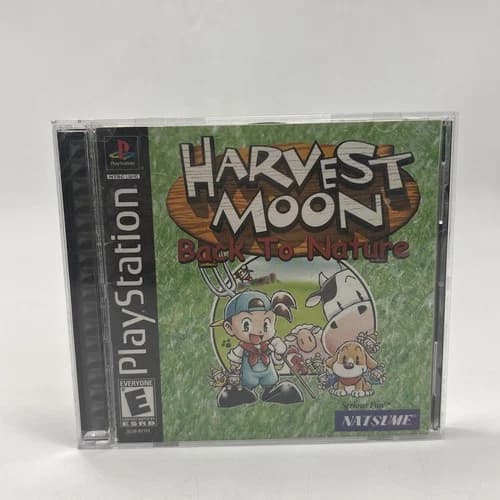 🔥PS1 Harvest Moon: Back to Nature Sony PlayStation CIB With Registration Card