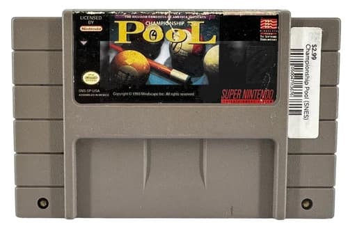 Championship Pool (Super Nintendo Entertainment System, 1993) SNES