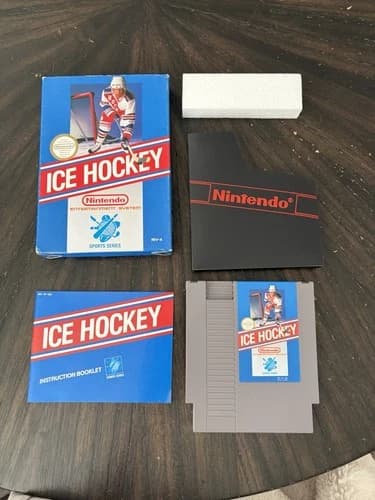 Nintendo NES Game Ice Hockey CIB Complete In Box