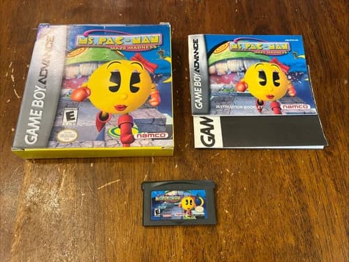 Ms. Pac-Man: Maze Madness (Nintendo Game Boy Advance) Complete In Box