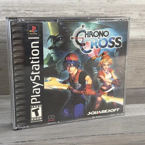 Chrono Cross (Sony PlayStation 1, PS1 2000) CIB Black Label With Reg Card Tested